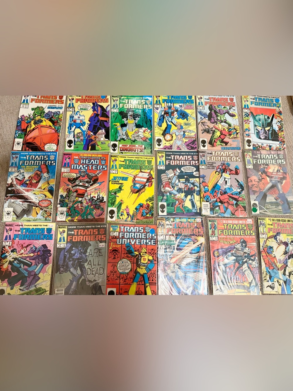 18 Marvel Transformers Comic Lot - Bright Multi-Color Covers
